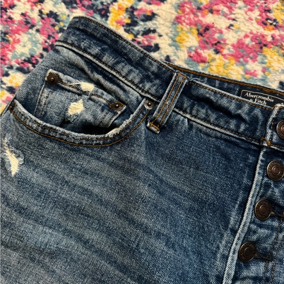 Abercrombie & Fitch A&F Simone High Rise ankle Straight 31 | 12R - Picture 3 of 5